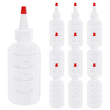 seewavom 10 Pack 4 Ounce Plastic Squeeze Bottles With Caps Plastic Small Dispensing Bottles Crafts, Art, Glue, Kitchen seewavom