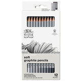 Winsor & Newton Studio Collection Artist Pencils, Graphite Pencils, Set of 12 Winsor & Newton