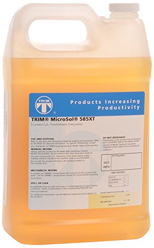 TRIM Cutting & Grinding Fluids MS585XT/1 MicroSol 585XT Nonchlorinated Semisynthetic Microemulsion Coolant, Extended life, 1 gal Jug - WoodArtSupply