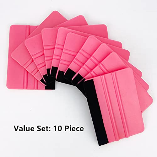 CCyanzi 4inch Vinyl Squeegee Tool Window Film Squeegee Decal Scraper Sign-Making Graphic Wallpaper Application, Felt Edge Protection Prevents CCyanzi