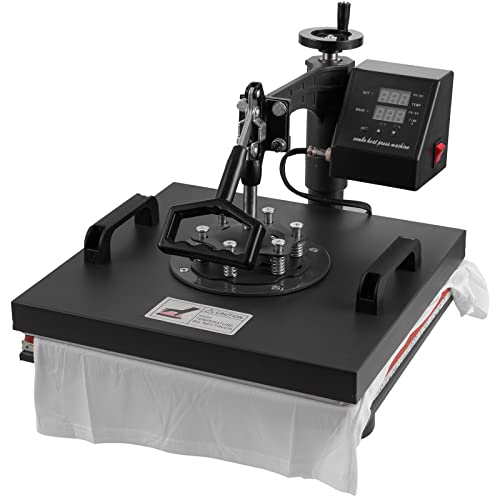 SHZOND Heat Press 8 in 1 Heat Transfer Machine, 15x15 Inch Swing Away Transfer Sublimation Heat Press Machine for T Shirts, Hats, Mugs and Plates (8 SHZOND
