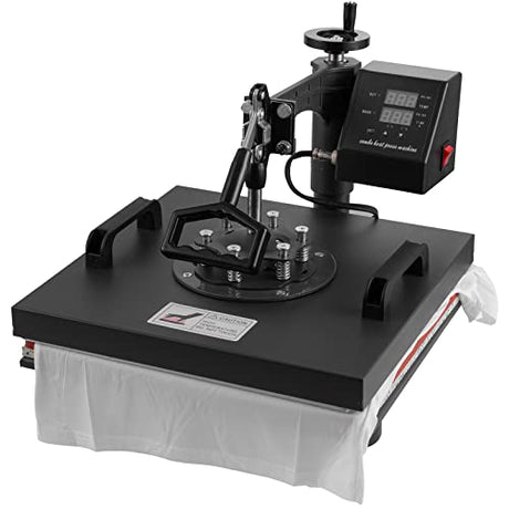 SHZOND Heat Press 8 in 1 Heat Transfer Machine, 15x15 Inch Swing Away Transfer Sublimation Heat Press Machine for T Shirts, Hats, Mugs and Plates (8 SHZOND