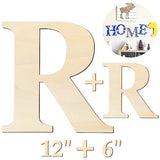 Large Wooden Letters 12 inch Wood Letters for Crafts Projects Small Wooden Letters 6 inch for Wall Decor Home Decor Birthday Party Wedding HEKOOLA