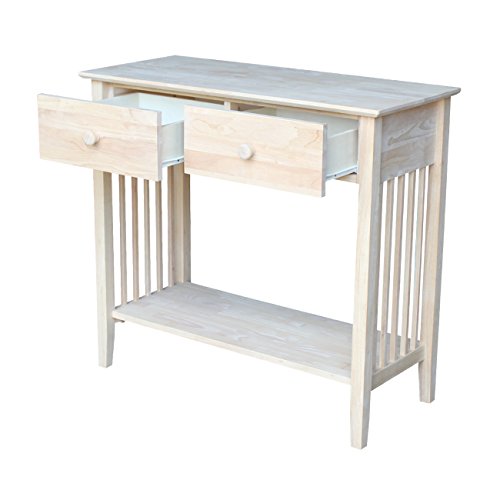 International Concepts Mission Styled Server and Console Table, Unfinished IC International Concepts