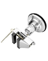 QWORK Portable Vacuum Base Vise with Multi-Angle Rotation - 3.15" Jaw Width Pivots Vise Portable Vacuum Base Vise, for Various Smooth Work Surfaces QWORK