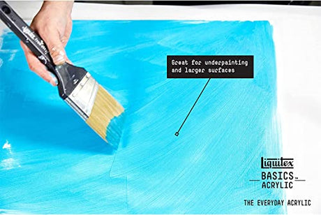 Liquitex BASICS Acrylic Paint Set, 6 x 22ml (0.74-oz) Tube Paint Set, Metallic & Iridescent Liquitex