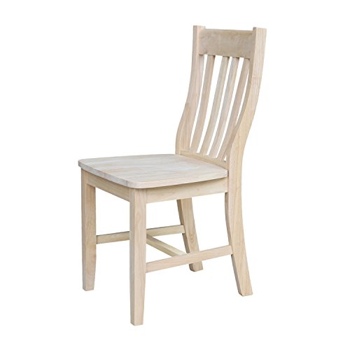 International Concepts Pair of Cafe Chairs, Unfinished IC International Concepts