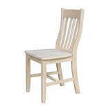 International Concepts Pair of Cafe Chairs, Unfinished IC International Concepts