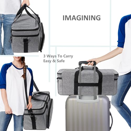 Carrying Case for Cricut Maker, Cricut Bag for Cricut Machine with Cover Compatible with Cricut Explore Air, Air 2, Maker, Maker 3, Organization and IMAGINING