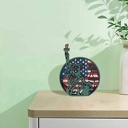 3D Wooden Independence Day Rustic Wall Sculpture – Unique Holiday Decor and Creative Gift CmayAlgc