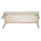 International Concepts BE-39 Shaker Style Bench, Unfinished IC International Concepts