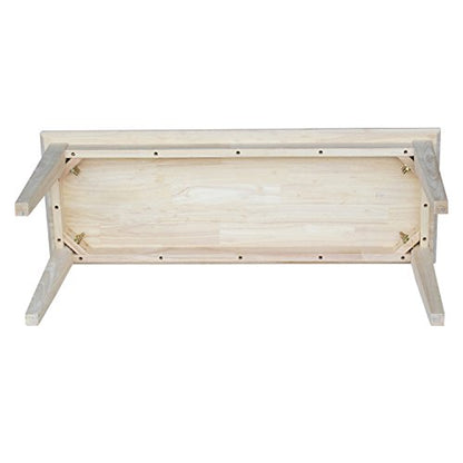 International Concepts BE-39 Shaker Style Bench, Unfinished