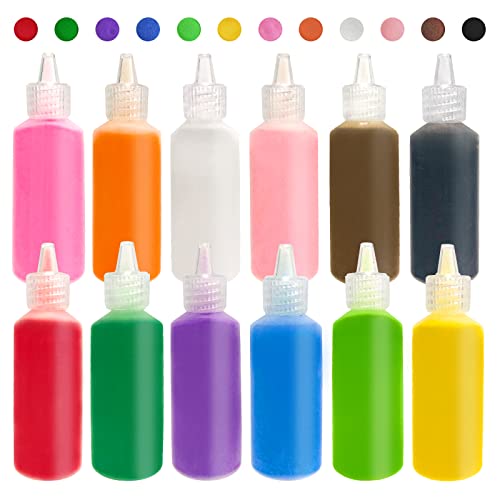 12 PCS Art Sand,1.25oz Bottles DIY Arts and Crafts Kit,Scenic Sand for Kids' Arts & Crafts,Terrarium Sand Play DIY Drawing Sandbox Wedding Sand for Panxxsen