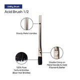 Pro Grade - Acid Brushes - 144 Count 3/8" Boar Hair Acid Flux Brushes Pro Grade