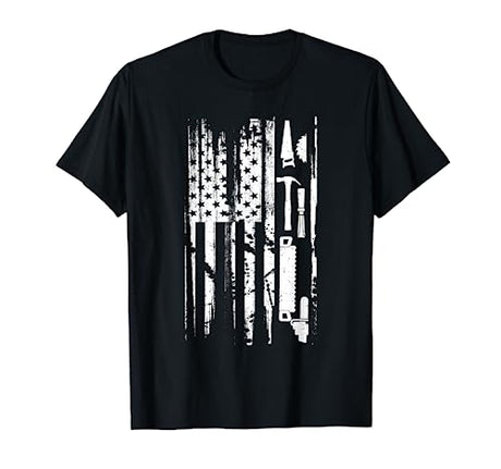 American Flag Woodworking Gift Carpenter Wood Working T-Shirt Carpenter & Woodworking designs