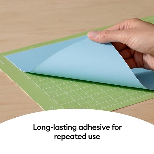 Cricut Standard Grip Machine Mat 8.5in x 12in, Reusable Cutting Mat for Crafts with Protective Film, Use with Cricut Cardstock, Iron On, Vinyl and Cricut