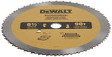 DEWALT Circular Saw Blade, 6 1/2 Inch, 90 Tooth, Vinyl Cutting (DW9153) DEWALT