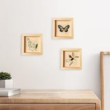 16 Pack Wood Board 4 x 4 inch Unfinished Wooden Canvas Board Square Wood Board Wooden Canvas Board Blank Wooden Canvas for Painting Painting Pouring Voittozege