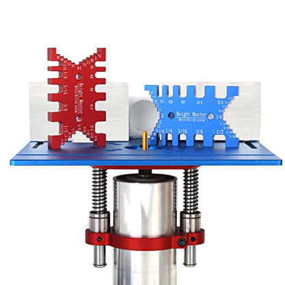 KETIPED High Precision Aluminum Dovetail Jig Metric and Imperial Tenon Caliper Card Gauge for Measuring Height Woodworking Saw Table Machine Gaps - WoodArtSupply