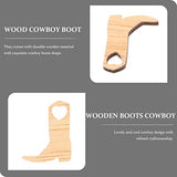 VOSAREA Unfinished Wood Shape 50pcs Wood Crafts Slice Rustic Wedding Decoration Tiny Hat Boots Decoration Boot Decorations Boot Figurine Horse Kids VOSAREA