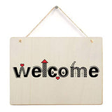 6 Pack Blank Wooden Plaque Rectangle Unfinished Wood Sign Decorative DIY Crafts Signs for Wreath Home Door Wall Art Decoration, 8.8x6.7 Inches Creaides