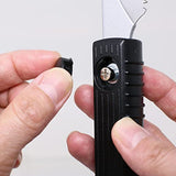 KAKURI Japanese Pull Saw with Sheath 4-3/4" Ryoba Double Edge Hand Saw for Woodworking & PVC Cutting, Small Hobby Saw, Made in JAPAN KAKURI