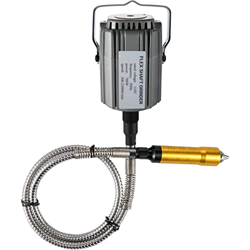 VEVOR Flex Shaft Grinder 780W Rotary Tool 500-23000RPM Rotary Carver with 1/4" 3-Jaw Chuck & Stepless Speed Foot Pedal Hanging Grinding Machine VEVOR