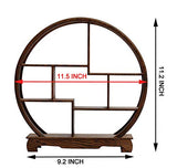 NWFashion Chinese Wooden Rosewood Display Stand Decoration 11" Curio Cabinets Shelf (4) NWFashion