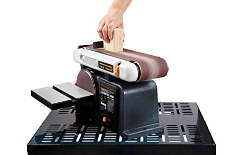 POWERTEC BD4600 Belt Disc Sander For Woodworking | 4 In. x 36 in. Belt Sander with 6 In. Sanding Disc - WoodArtSupply