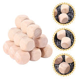 TEHAUX 100Pcs Jumbo Wood dice Unfinished Wood dice Letter dice Unfinished Blank dice Alphabet dice Wood Blocks dice Wood Square Cubes Wooden Crafts TEHAUX