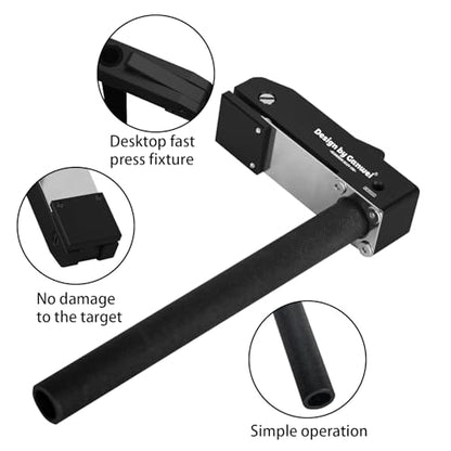 Bench Dog Clamp- 3/4 Inch Dog Hole Clamps Hold Down Clamp for Woodworking with Adjustable Clips Aluminum Alloy (Black)