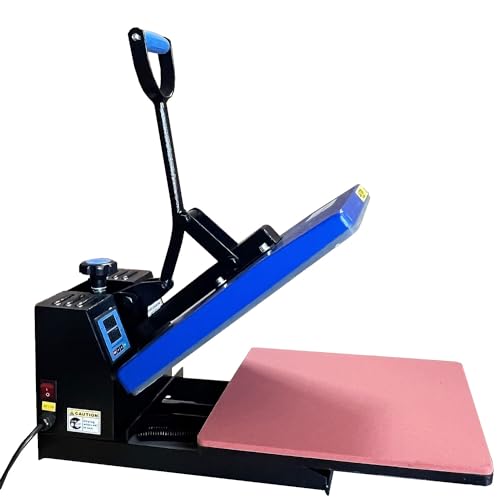 Fancierstudio DG Heat Press 15x15 Inch Sublimation Heat Press Slide Out Lower Platen Max 5.5 inch - WoodArtSupply