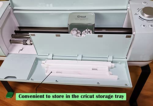 Extension Tray Compatible with Cricut Maker3 and Explore Air3 Air2 Air,Cutting Mat Extender Support for Maker and Explore Air Series (White) ONTEN