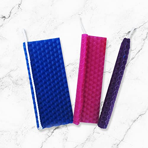 Rite Lite Design Your Own Candles Kit - Makes 9 Candles- Beeswax Colorful Hanukkah DIY Set for Menorah - Hanukkah Gifts, Chanukah Gifts for Kids and Rite Lite