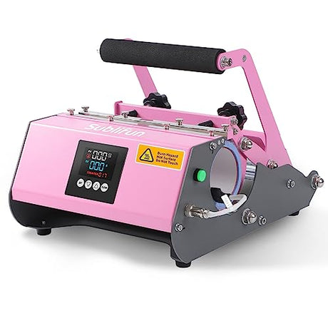 Sublifun Pink Tumbler Mug Heat Press Machine 30 OZ 20 OZ 16 OZ Sublimation Straight Skinny Tumbler Mug Sublimation Print 11 OZ 15 OZ Sublimation Mug Sublifun