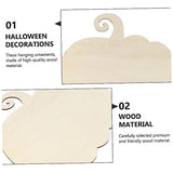 Artibetter 1 Set Unfinished Halloween Crafts Supplies Pendant Filler Drawing Board Label Crafts Ornaments Halloween Ornaments Accessories Blank Gift ARTIBETTER