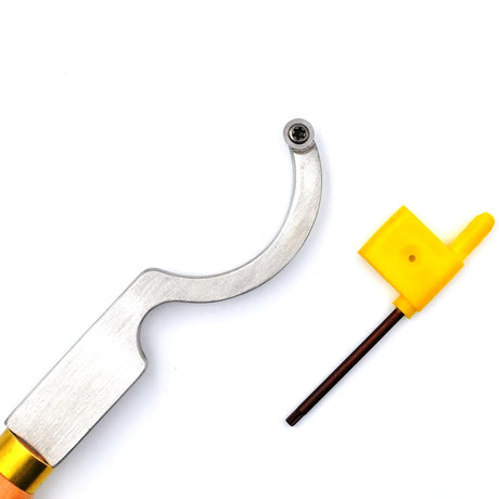 CDBP Swan Neck Hollower Woodturning Tool Carbide Tipped Lathe Chisel Tool Bar with Ci5 8.9mm Round Carbide Insert Cutter for Wood Hobbyist or DIY or CDBP