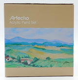Artecho Professional Acrylic Paint Set, 20 Primary Colors (120ml / 4.05oz) Tubes, Art Craft Paints for Canvas, Rock, Stone, Wood, Fabric, Art Artecho