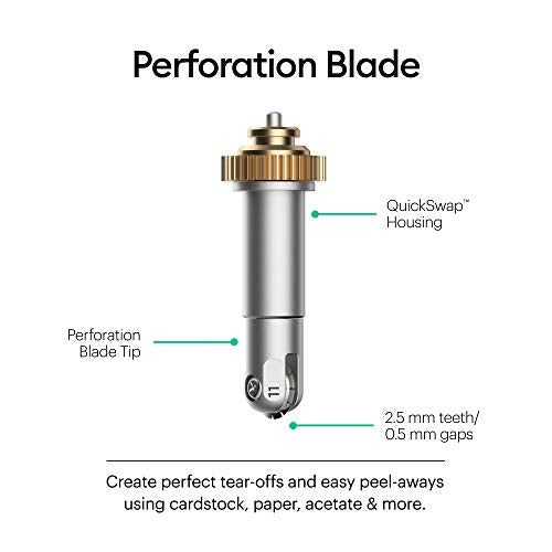 Cricut Basic Perforation Blade, Cutting Blade with 2.5 mm Teeth / 0.5 mm Gaps, Precisely Cuts Paper, Cardstock & More, For Personalized Crafts, - WoodArtSupply