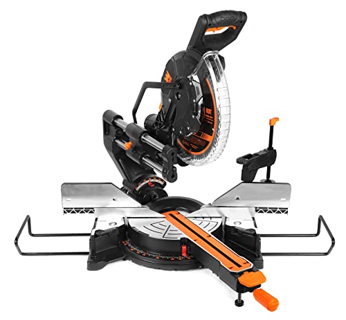 WEN MM1215 15-Amp 12-Inch Dual Bevel Sliding Compound Miter Saw with LED Cutline WEN