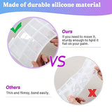 LET'S RESIN Resin Molds, Double 6 Domino Epoxy Mold Standard Size, Glossy Molds for Resin Casting, Silicone Molds for Epoxy Resin, UV Resin,Shiny & LET'S RESIN