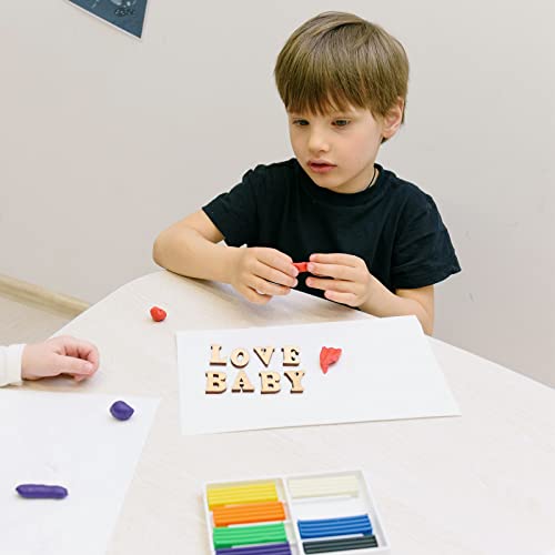 MAGICLULU Wooden Alphabet Letters 100PCS Small Wooden Alphabet Letters 0.6/15mm Unfinished Wood Letters Mini Blank Wood Symbols Wood Pieces for MAGICLULU