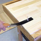 KAKURI Japanese Saw Set of 4 Saws, Fine Cut Woodworking Japanese Saw Kit (Dozuki Fine tooth 7", Flush Cut 7", Hard Wood 8-1/4", Keyhole 6") Oil KAKURI