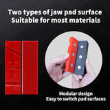 S&F STEAD & FAST Soft Jaws for Bench Vise 4.5", 2 pairs, Strongly Magnetic Vise Jaw Pads, TPU, Multi-groove and Textured Inserts, for Clamping S&F STEAD & FAST