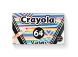 Crayola Washable Marker Set, School Supplies, Gel, Window, Broad Line Markers, 64ct Crayola