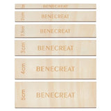 BENECREAT 6 Pcs Wooden Macrame Separator Tool 0.4-2 Inch Spacer Guide Auxiliary Rulers, Spacers Fringe Lace Fibre Support Tools for Making Macrame BENECREAT