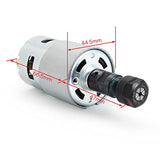 RATTMMOTOR DC Motor CNC 775 Spindle Motor 100W 12-24VDC 20000RMP + ER11 Collet for DIY Mini CNC Router 3018 3018Pro 3018Pro-Max 3018Pro-N 1610 RATTMMOTOR