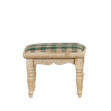 Melody Jane Dollhouse Footstool Stool Unfinished Bare Wood Miniature Furniture Melody Jane Dolls Houses
