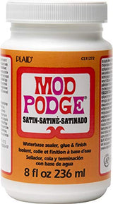Mod Podge CS11272 8 fl. oz. Decoupage Satin Glue, 8 ounce, Clear Mod Podge