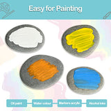 Simetufy 25 Pcs River Rocks for Painting, 2"-3" Painting Rocks, Flat & Smooth Rocks to Paint, Hand Picked Natural Stones for Painting, Cheap Crafts Simetufy